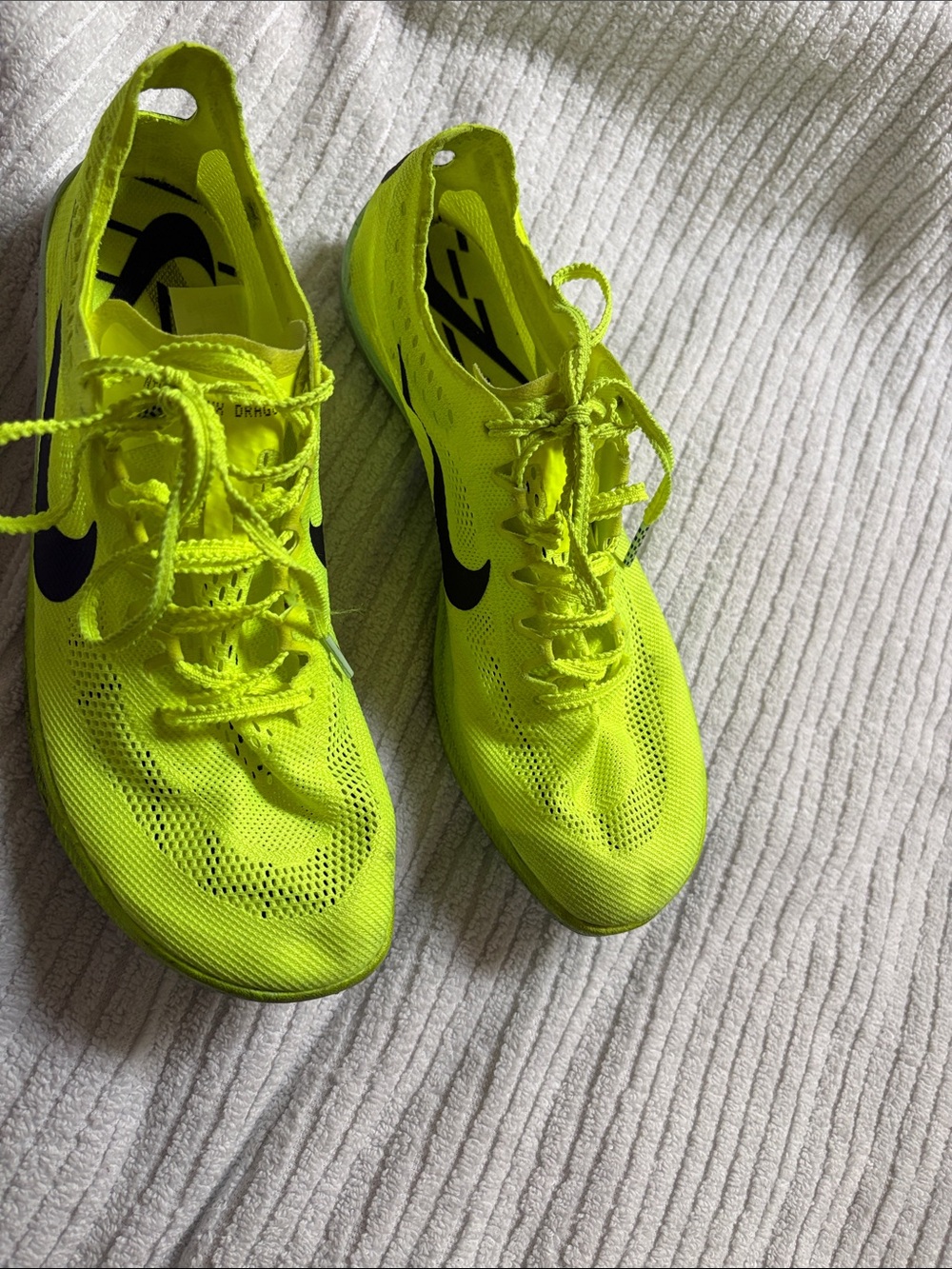 Nike Women’s Athletic Shoes - Neon Yellow with Black Swoosh